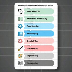 Список международных дней и профессиональных праздников