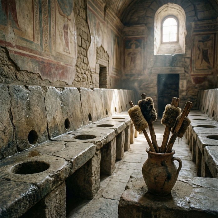 Коллективные губки вместо туалетной бумаги Коллективные губки вместо туалетной бумаги