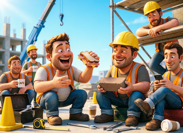 20 веселых анекдотов про строителей и строительство