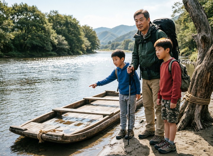 Как переправиться на другой берег отцу и двум сыновьям?